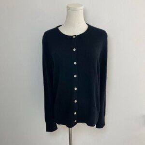 Quince 100 Mongolian Cashmere Cardigan in Black | Women’s Size Medium